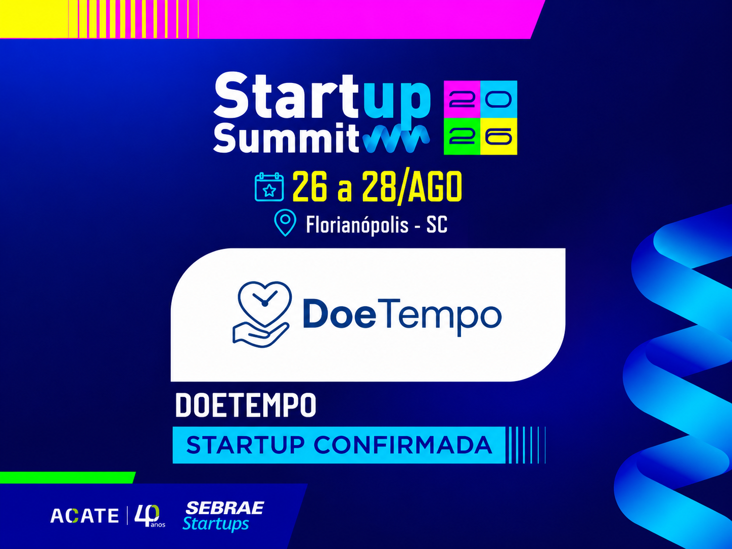 DoeTempo no Startup Summit 2026